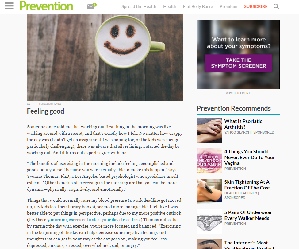 Los Angeles Psychologist Yvonne Thomas Prevention Article